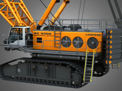 HS 8300 mining dragline 3D Model