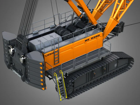 HS 8300 mining dragline 3D Model