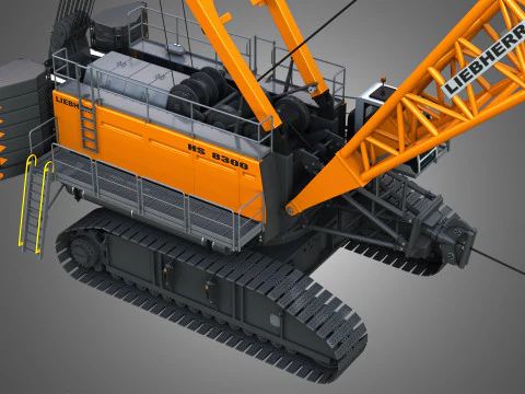 HS 8300 mining dragline 3D Model
