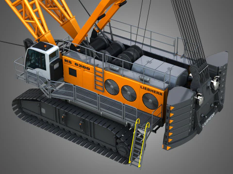 HS 8300 mining dragline 3D Model