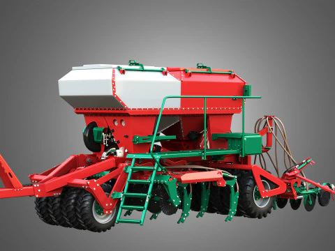 Seminatrice pneumatica Agro-Masz Salvis 3800 Modello 3D