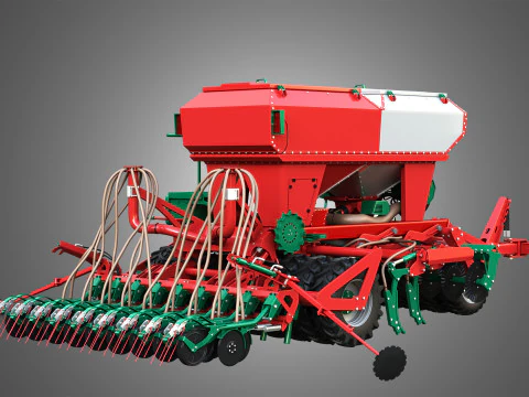 Agro-Masz Salvis 3800 Pneumatic seed drill 3D Model