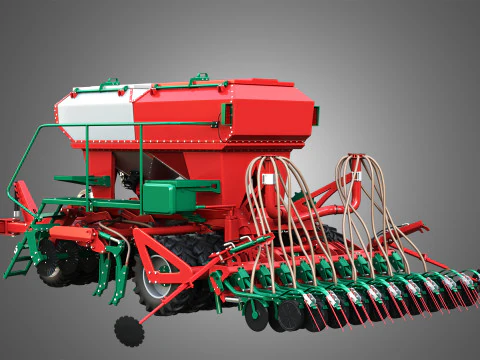 Agro-Masz Salvis 3800 Pneumatic seed drill 3D Model