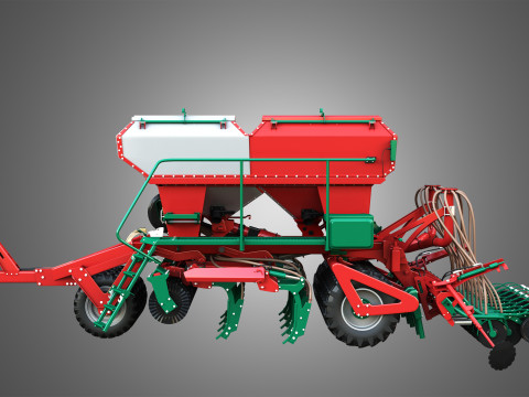 Agro-Masz Salvis 3800 Pneumatic seed drill 3D Model
