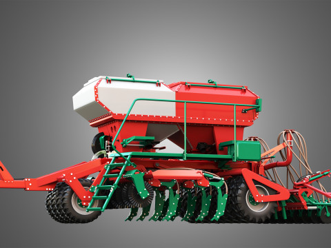 Agro-Masz Salvis 3800 Pneumatic seed drill 3D Model