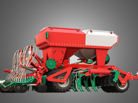 Agro-Masz Salvis 3800 Pneumatic seed drill 3D Model