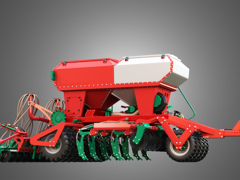 Agro-Masz Salvis 3800 Pneumatic seed drill 3D Model