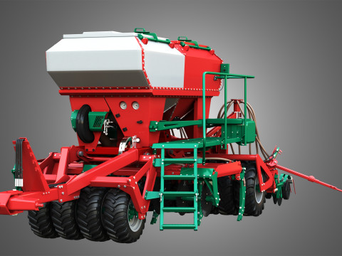 Agro-Masz Salvis 3800 Pneumatic seed drill 3D Model