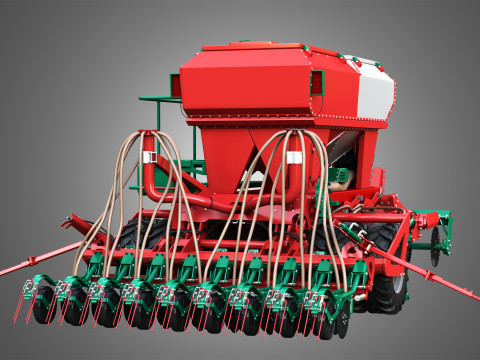 Agro-Masz Salvis 3800 Pneumatic seed drill 3D Model
