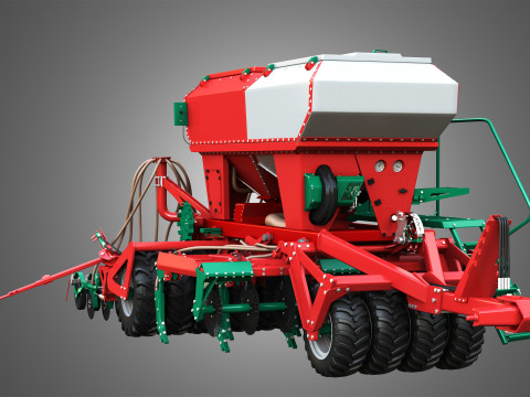Agro-Masz Salvis 3800 Pneumatic seed drill 3D Model