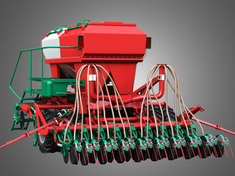 Agro-Masz Salvis 3800 Pneumatic seed drill 3D Model