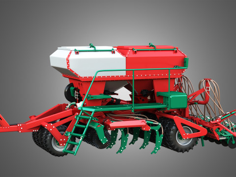 Agro-Masz Salvis 3800 Pneumatic seed drill 3D Model