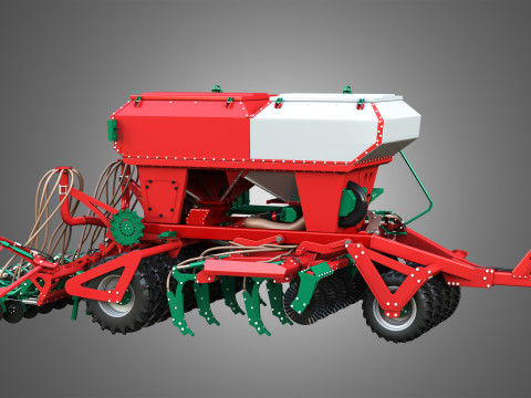 Agro-Masz Salvis 3800 Pneumatic seed drill 3D Model