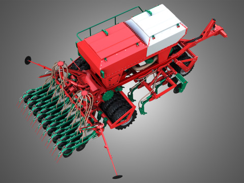 Agro-Masz Salvis 3800 Pneumatic seed drill 3D Model