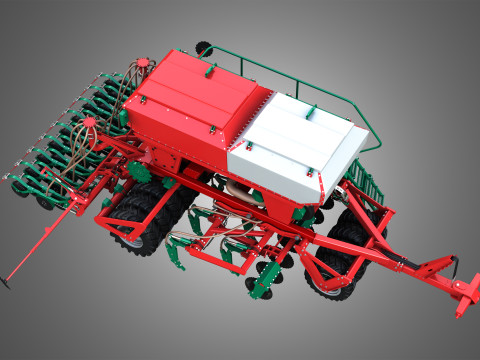 Agro-Masz Salvis 3800 Pneumatic seed drill 3D Model