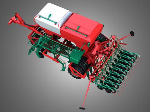 Agro-Masz Salvis 3800 Pneumatic seed drill 3D Model
