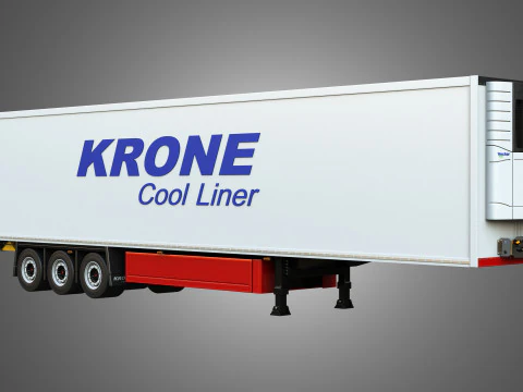 Krone Cool Liner Trailer 3D Model