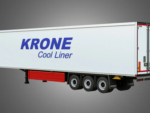 Krone Cool Liner Trailer 3D Model