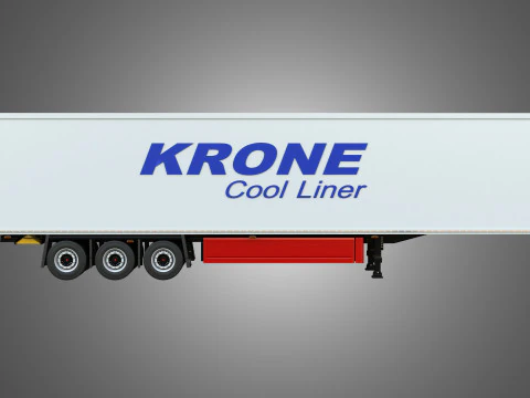 Krone Cool Liner Trailer 3D Model