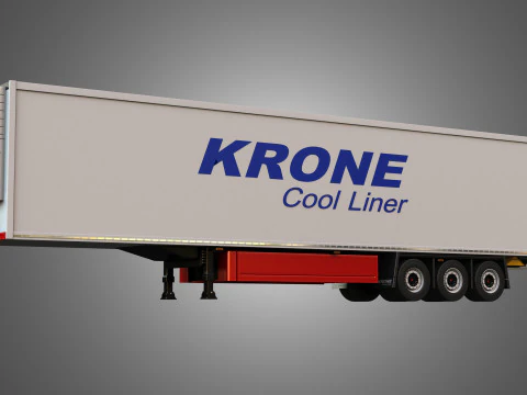 Krone Cool Liner Trailer 3D Model