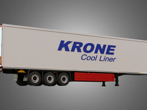 Krone Cool Liner Trailer 3D Model
