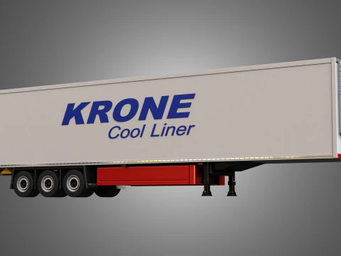 Krone Cool Liner Trailer 3D Model