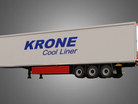 Krone Cool Liner Trailer 3D Model