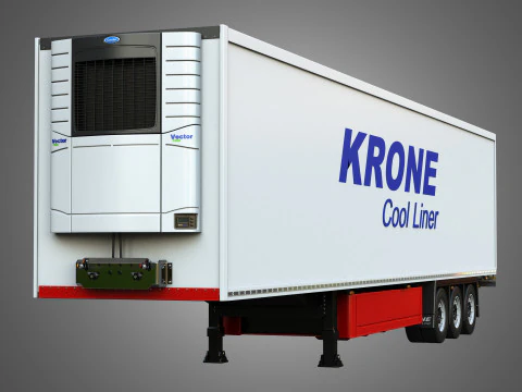 Krone Cool Liner Trailer 3D Model