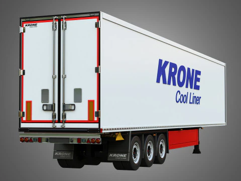 Krone Cool Liner Trailer 3D Model