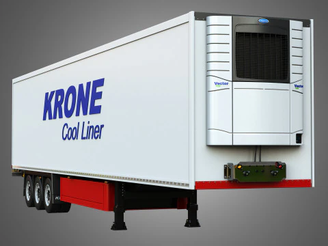 Krone Cool Liner Trailer 3D Model