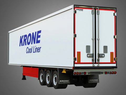 Krone Cool Liner Trailer 3D Model