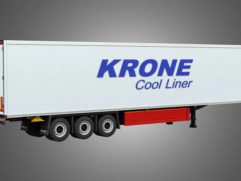 Krone Cool Liner Trailer 3D Model
