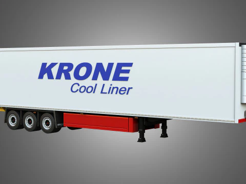 Krone Cool Liner Trailer 3D Model