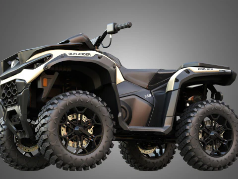 Can-Am Outlander 850-1000R 3D Model