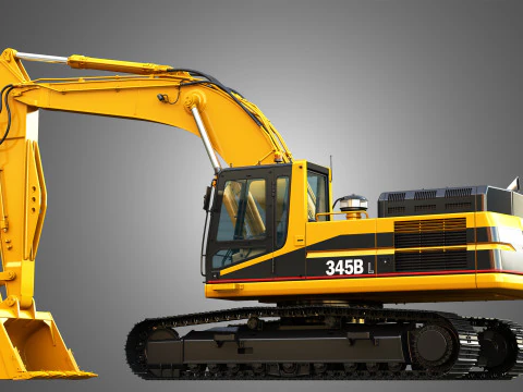 Escavatore 345BL Modello 3D