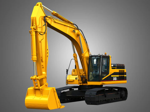 Escavatore 345BL Modello 3D