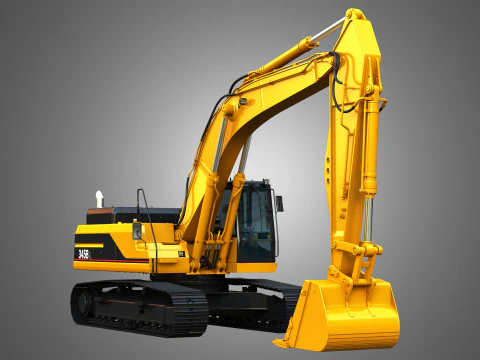 Escavatore 345BL Modello 3D