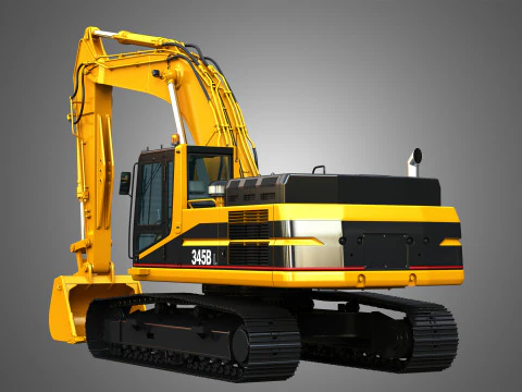 Escavatore 345BL Modello 3D