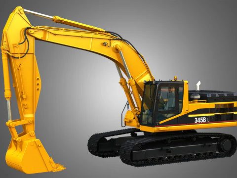 Escavatore 345BL Modello 3D
