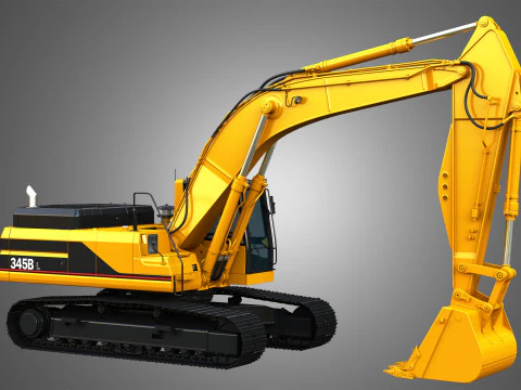 Escavatore 345BL Modello 3D