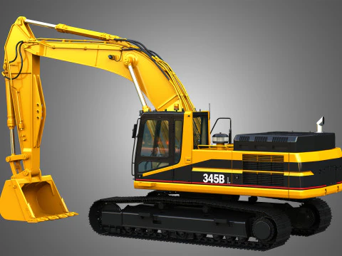 Escavatore 345BL Modello 3D