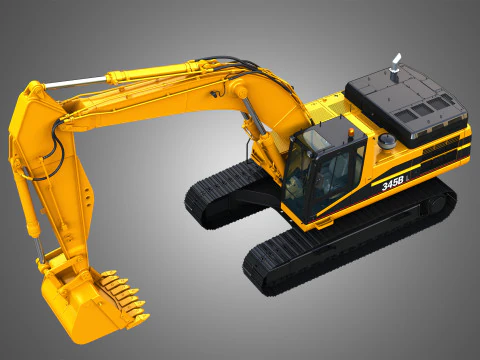 Escavatore 345BL Modello 3D