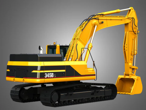 Escavatore 345BL Modello 3D
