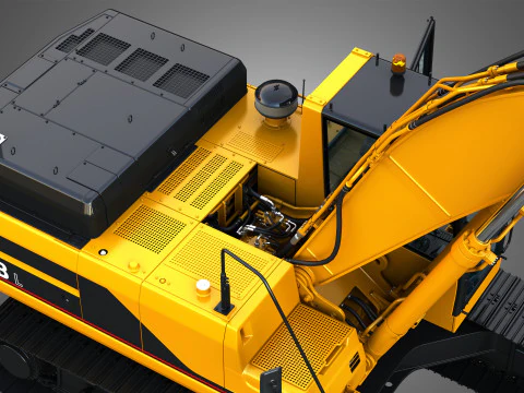 Escavatore 345BL Modello 3D