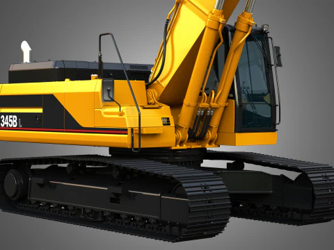 Escavatore 345BL Modello 3D