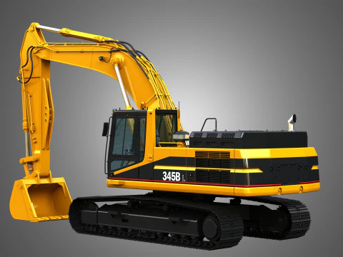 Escavatore 345BL Modello 3D
