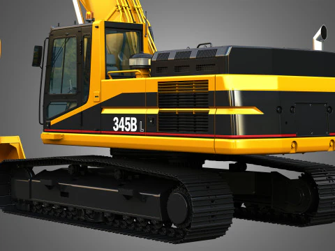 Escavatore 345BL Modello 3D