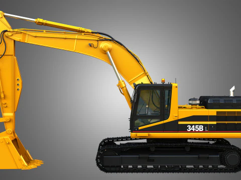 Escavatore 345BL Modello 3D