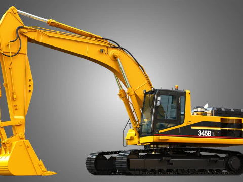 Escavatore 345BL Modello 3D