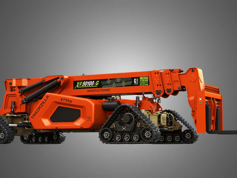 Trackzilla XR50100-G Xtreme Telehandler 3D Model